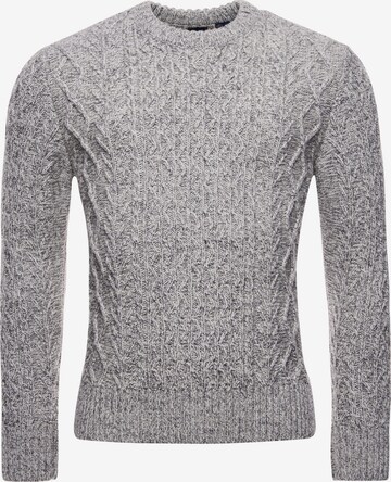 Superdry Sweater 'Jacob' in Grey: front