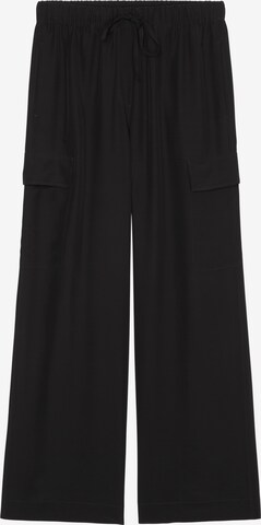 Marc O'Polo Cargo Pants in Black: front