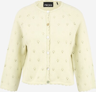 Pieces Petite Strickjacke 'TRULY' in pastellgelb, Produktansicht
