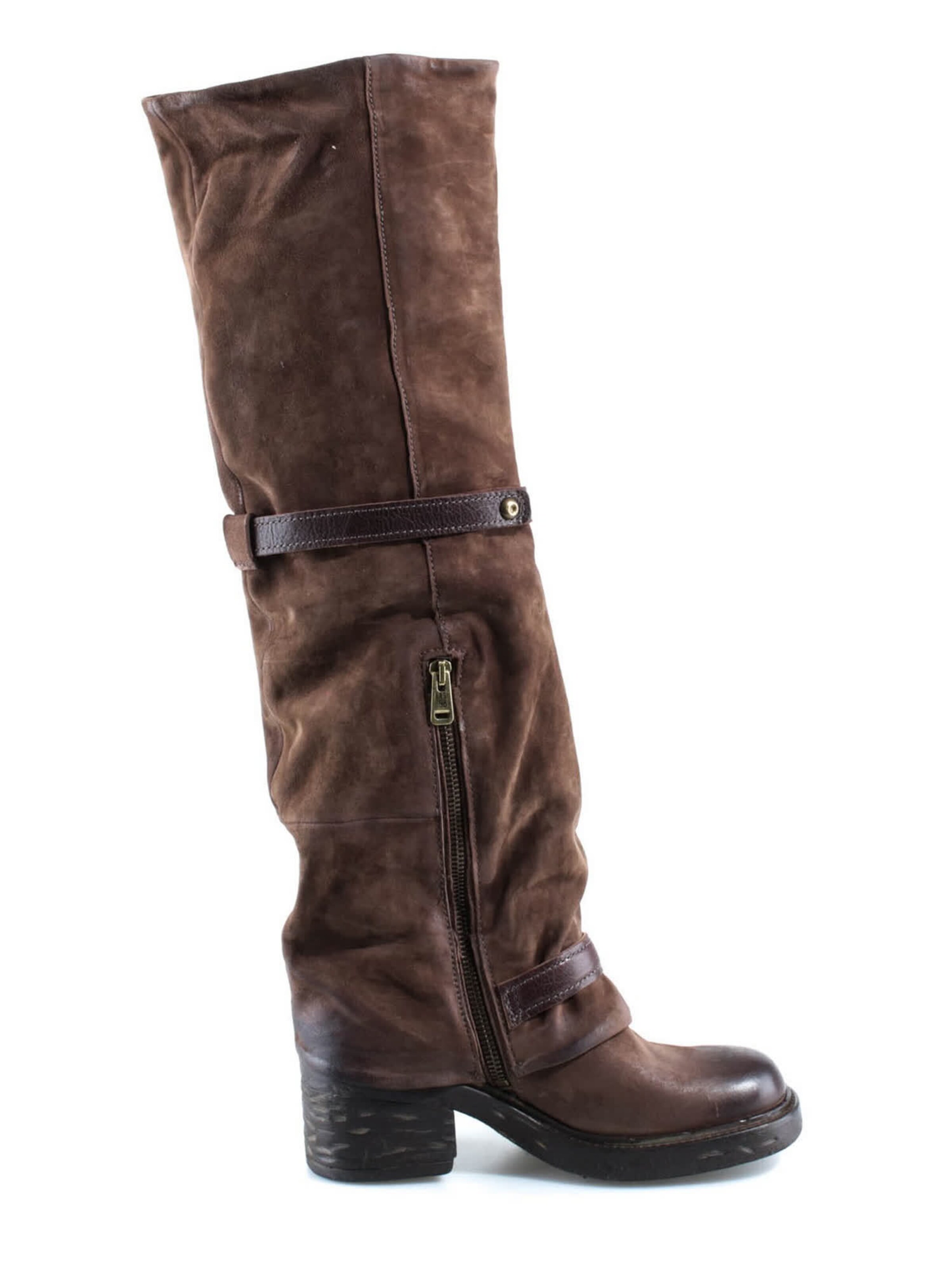 A.S.98 Overknees 'Soren' in Brown: side