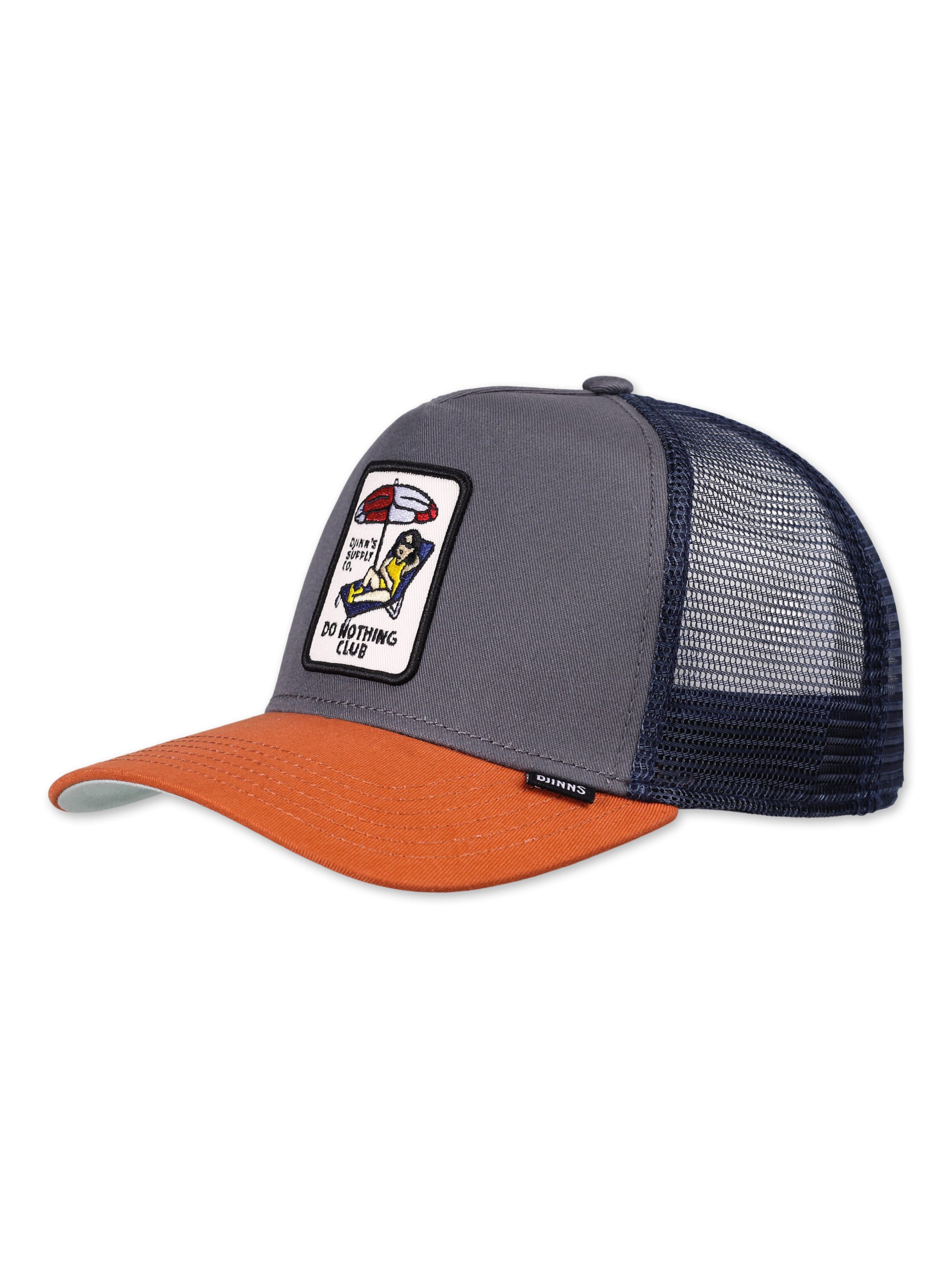 DJINNS Cap 'HFT DNC New 1.5' in Grey: front