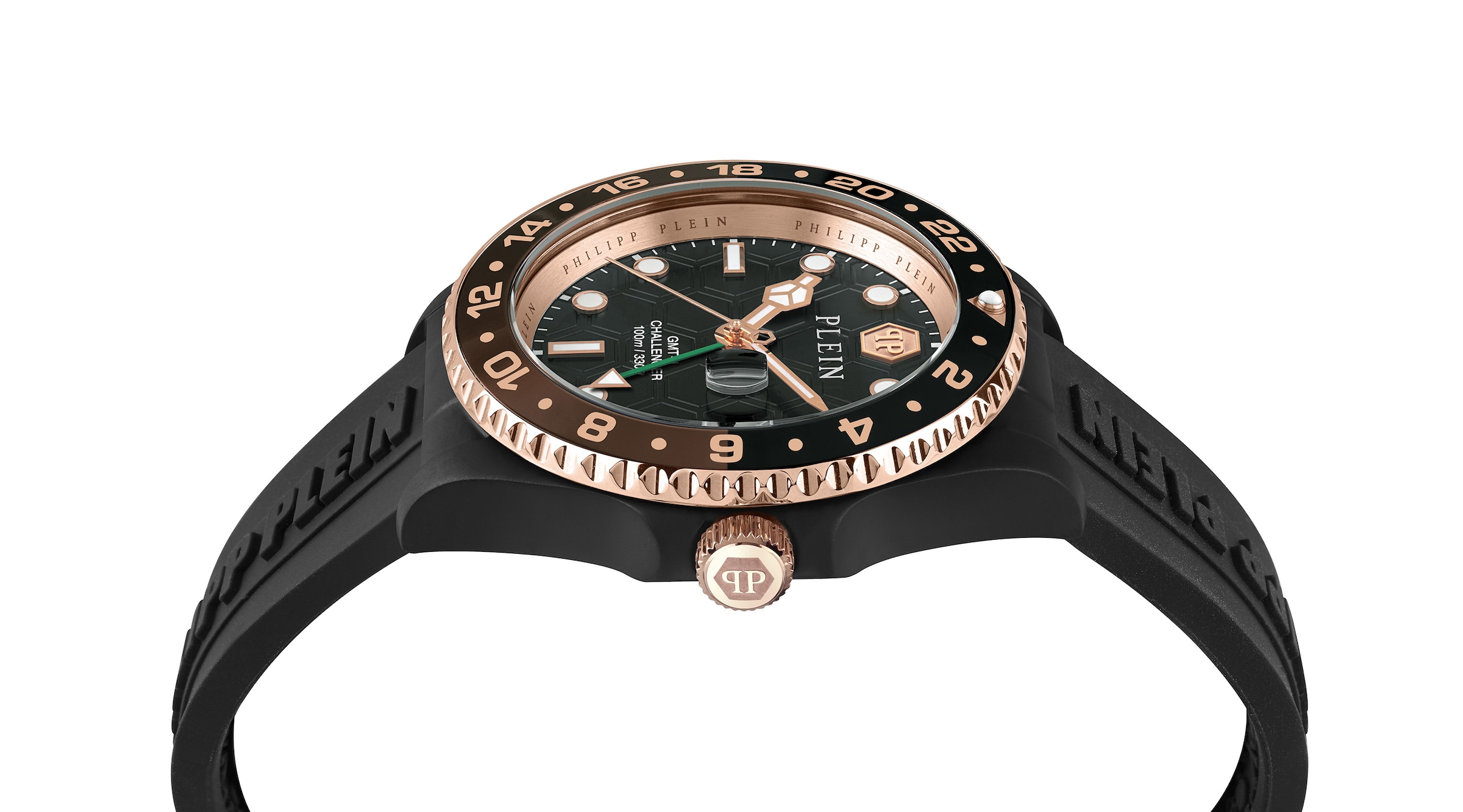Philipp Plein Analog Watch 'Gmt I  Challenger' in Black
