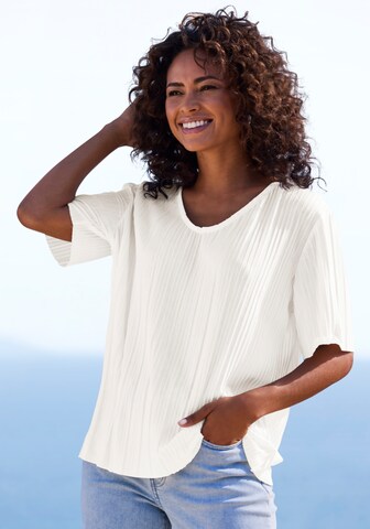LASCANA Shirt in Beige: front