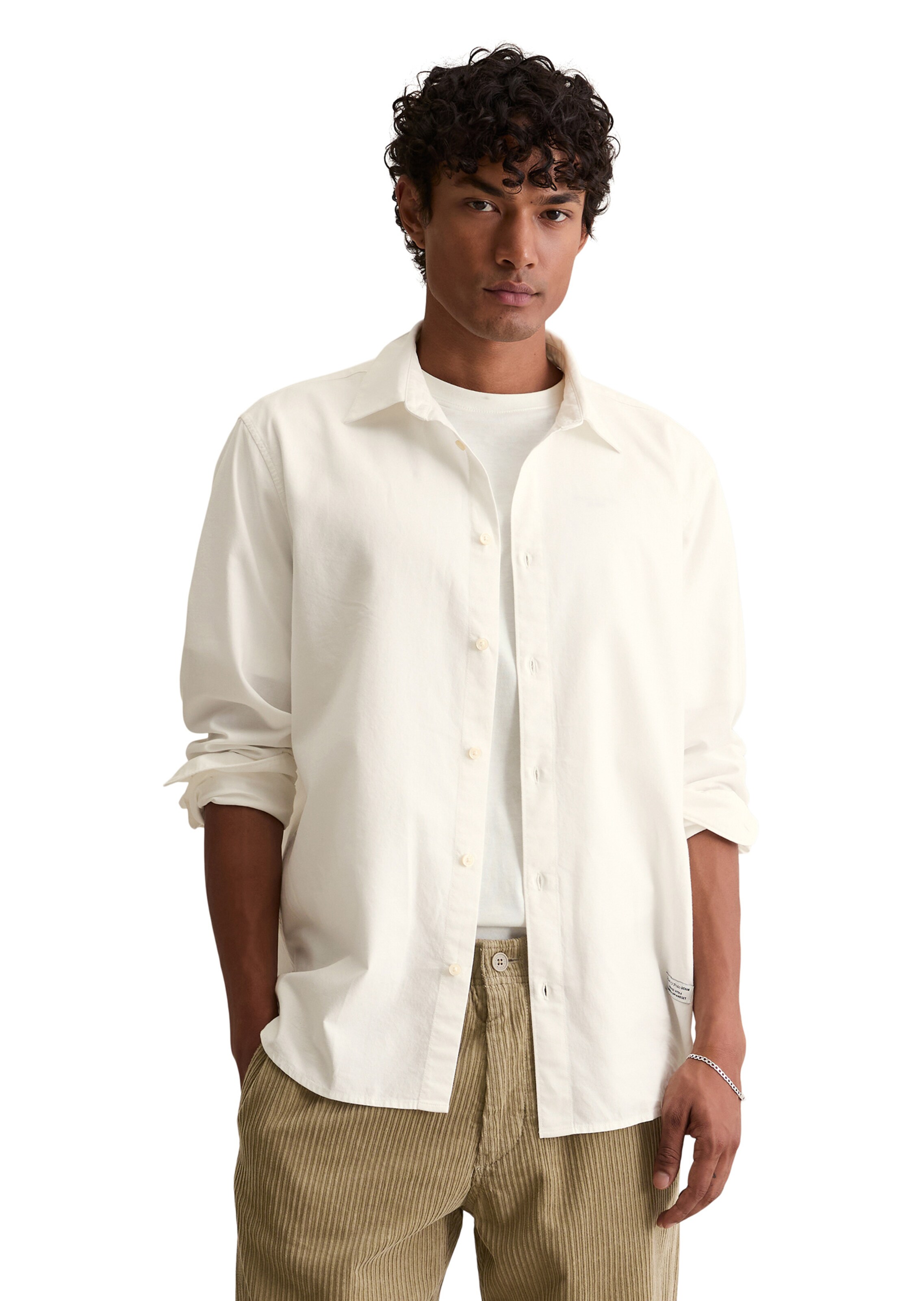 Marc O'Polo DENIM Regular Fit Hemd in Weiß: Vorderseite