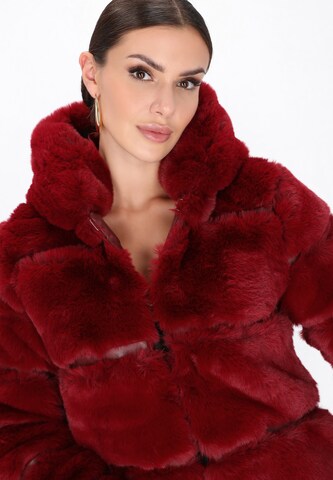 faina Winterjas in Rood