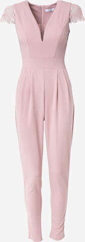 WAL G. Jumpsuit 'TURNER' in Roze: voorkant