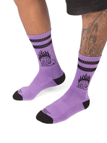 American Socks Socken 'Cataclysm'‌‌‌‌ in Lila