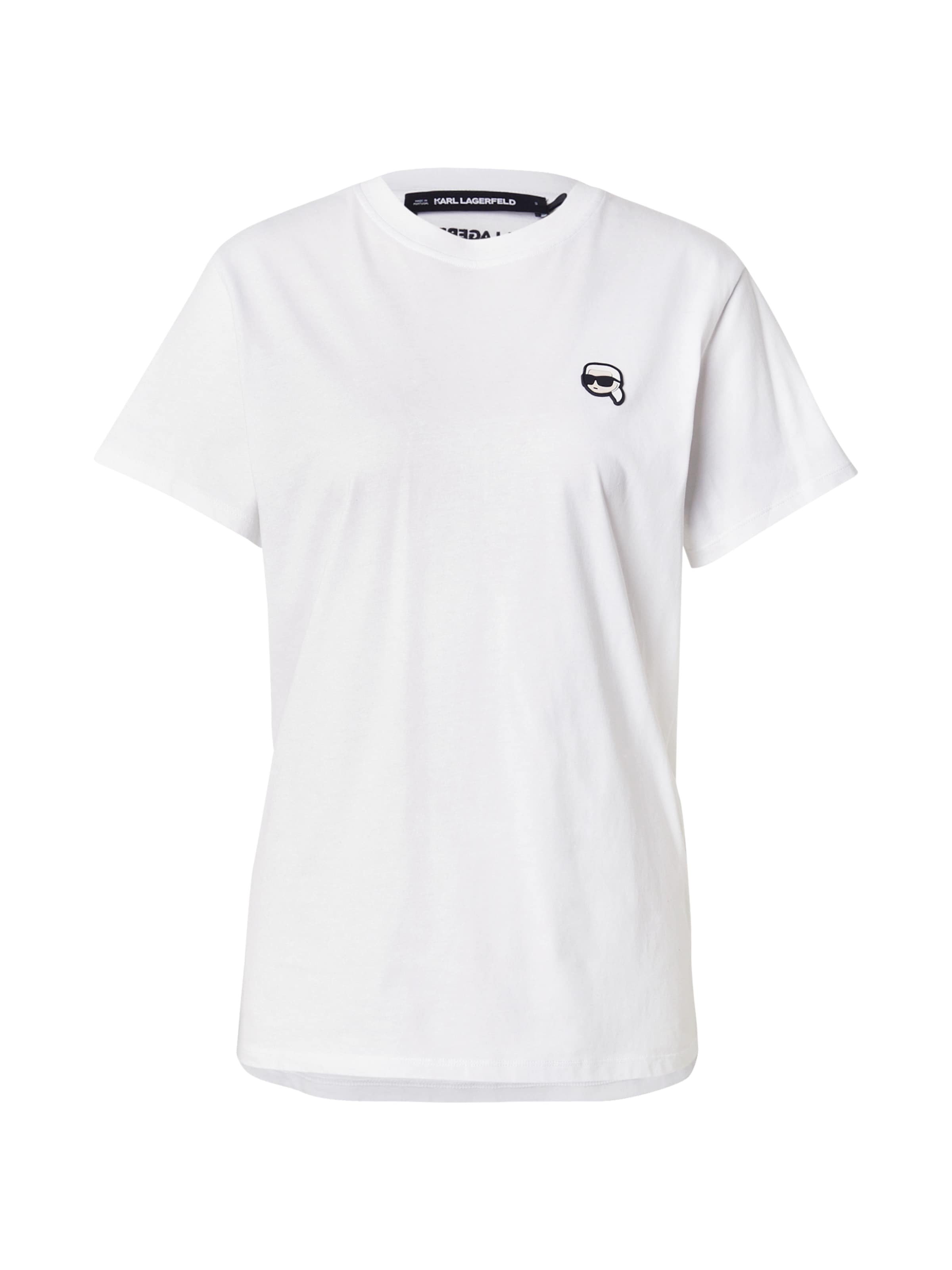 Karl Lagerfeld Тениска 'IKONIK 2.0' в черно / бяло, Преглед на продукта