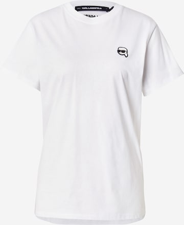 balta Karl Lagerfeld Marškinėliai 'IKONIK 2.0': priekis