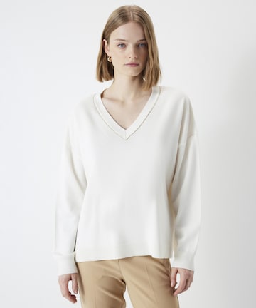 Pull-over Ipekyol en beige : devant