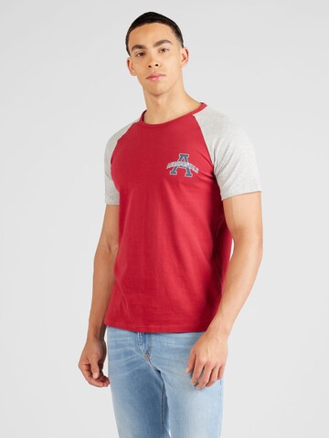 T-Shirt AÉROPOSTALE en rouge : devant