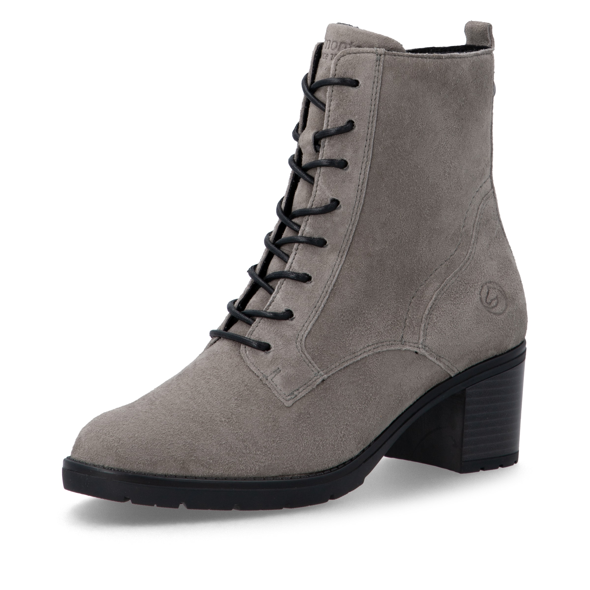 Stivaletto stringato ' D2A80 ' di REMONTE in grigio: frontale