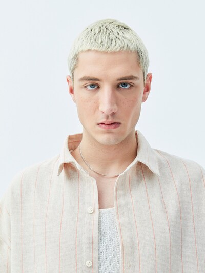 VAMOS CLO Overhemd in de kleur Beige, Productweergave