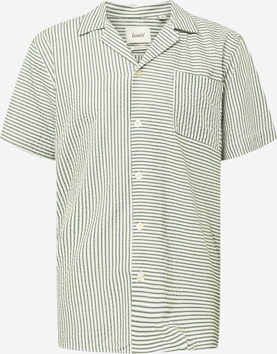 forét Button Up Shirt 'LANE' in Green / White, Item view