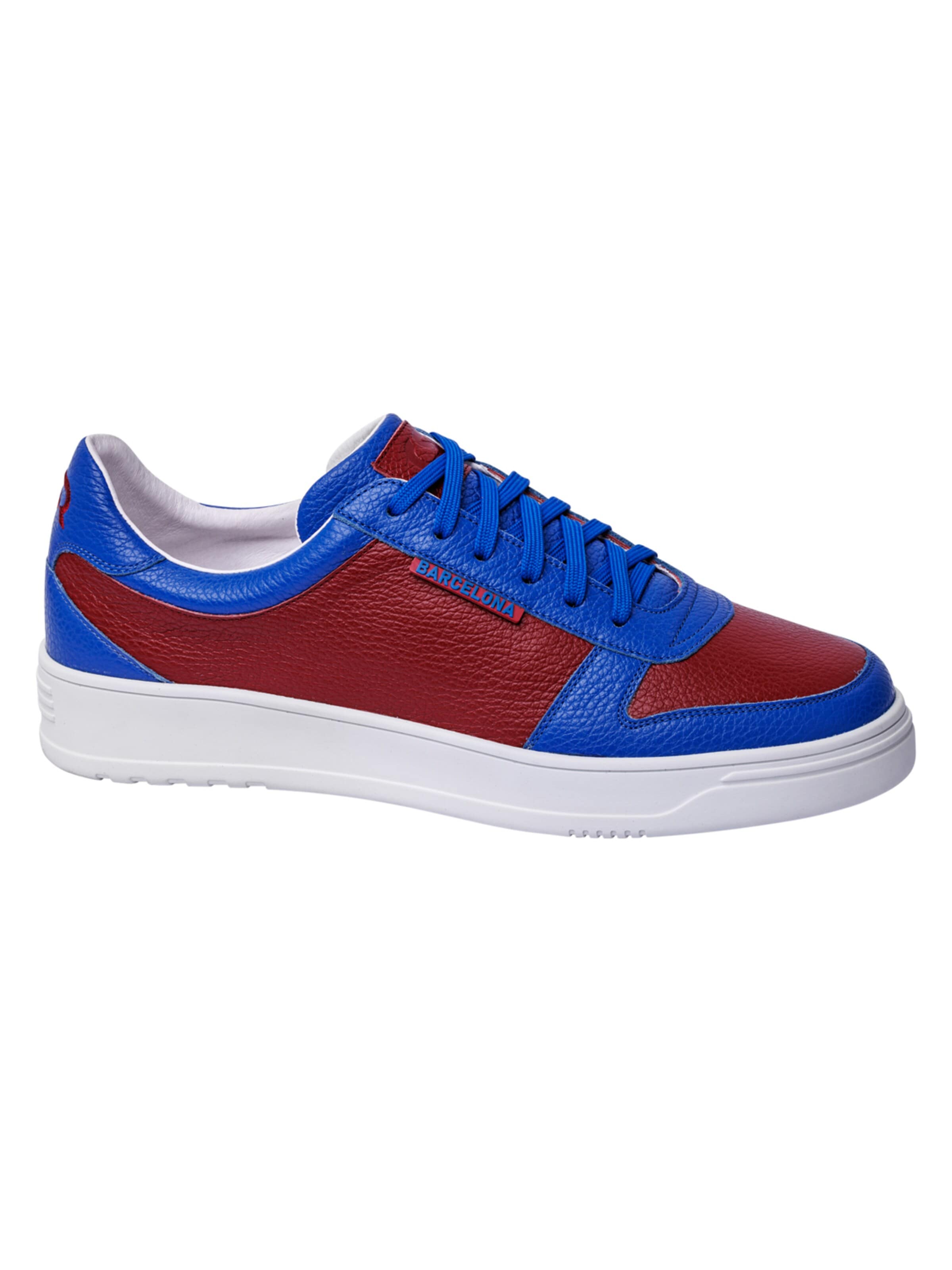 Club Shoes Relics - Zapatillas deportivas bajas 'Barcelona Premium' en rojo: frente