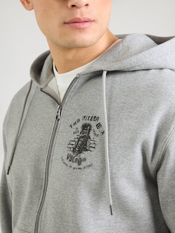 Hanorac 'CATASTROPHY' de la Volcom pe gri