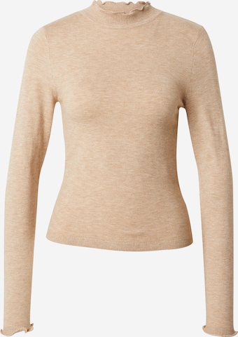 VERO MODA Trui 'GOLD' in Beige: voorkant