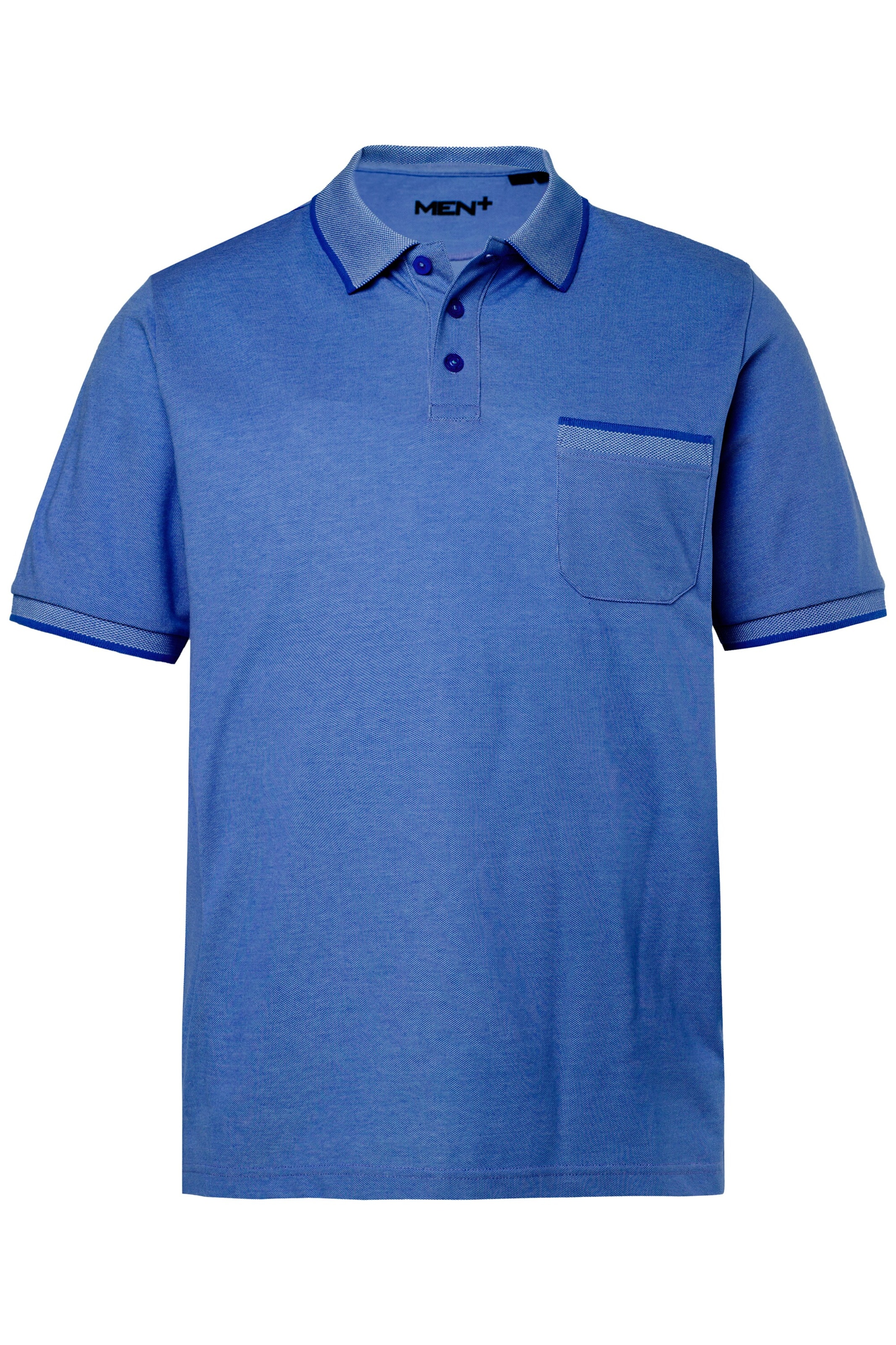 Men Plus Shirt in Blau: Vorderseite