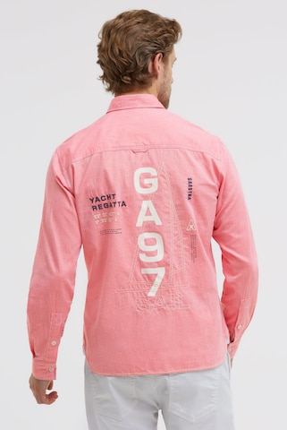 Gaastra Regular fit Button Up Shirt in Orange