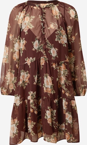 Robe Abercrombie & Fitch en marron : devant