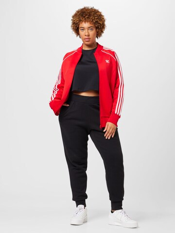 ADIDAS ORIGINALS Sweatjacke 'Adicolor Classics Sst' in Rot