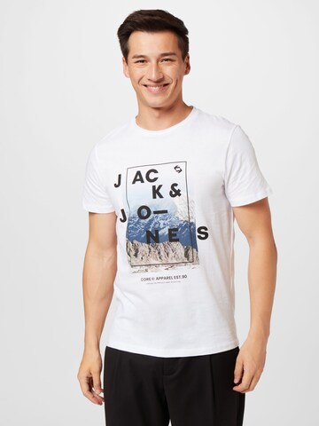 JACK & JONES T-Shirt 'Booster' in Weiß: predná strana