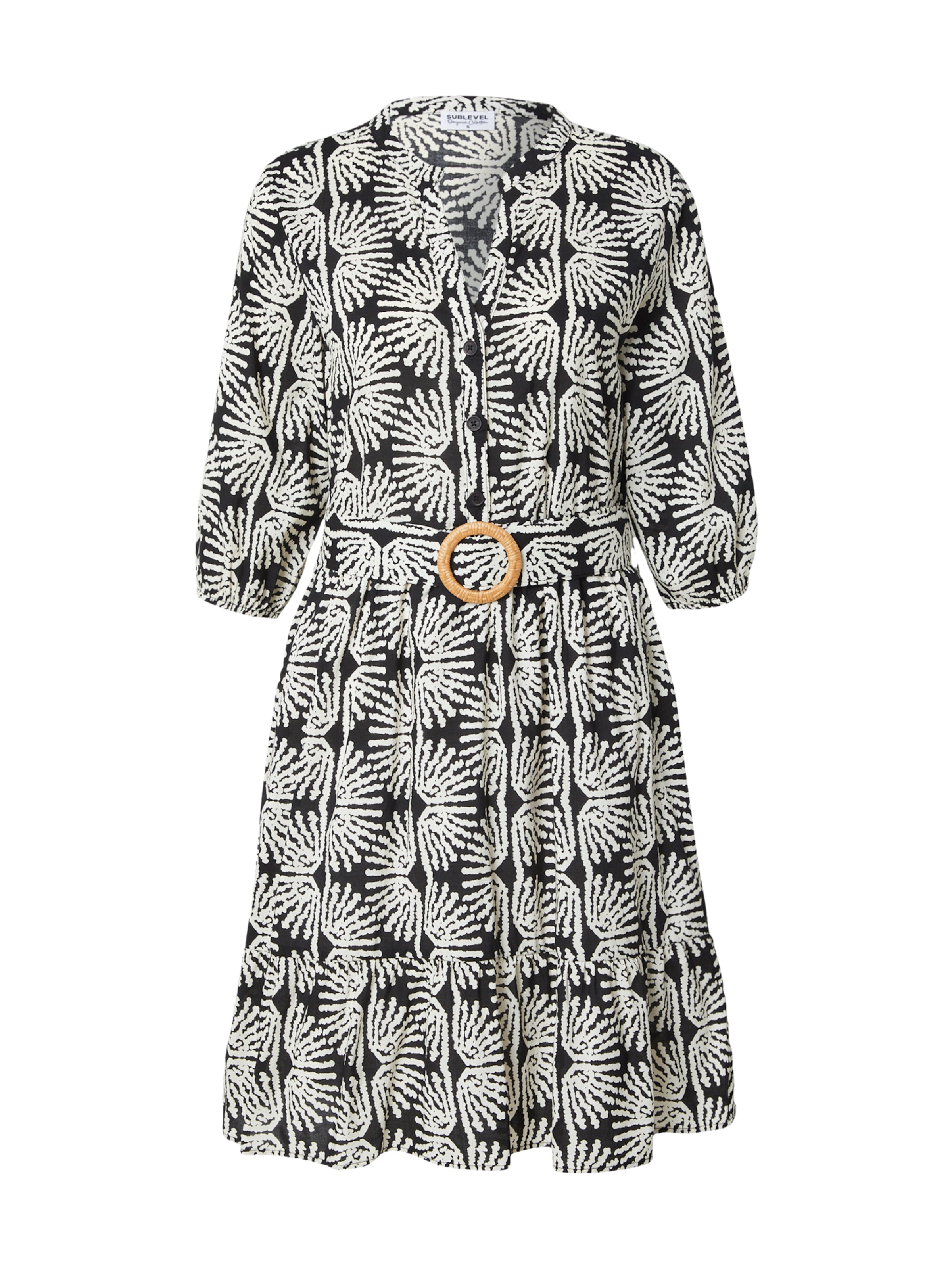 Sublevel - Vestido camisero en negro: frente