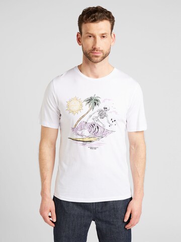 JACK & JONES Shirt 'ZION' in Wit: voorkant