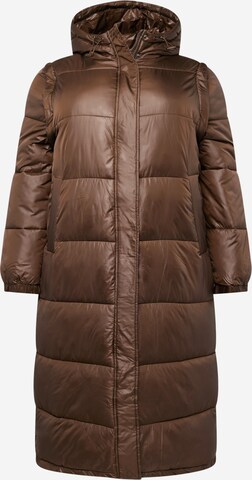 Z-One Winter Coat 'Mi44lena' in Brown: front