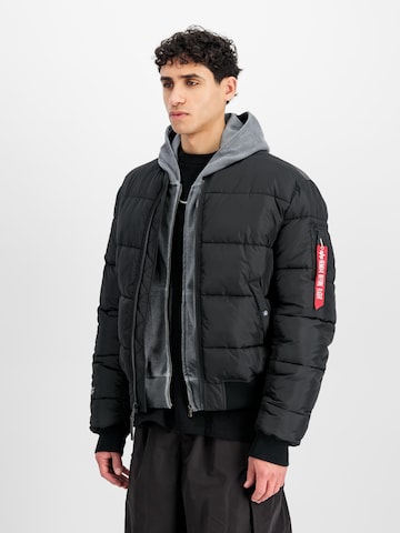 ALPHA INDUSTRIES Winter jacket in Black: front