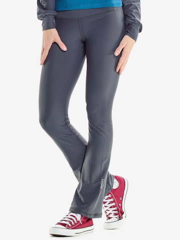 Bootcut Pantalon de sport 'BCHWL103C' Winshape en gris : devant