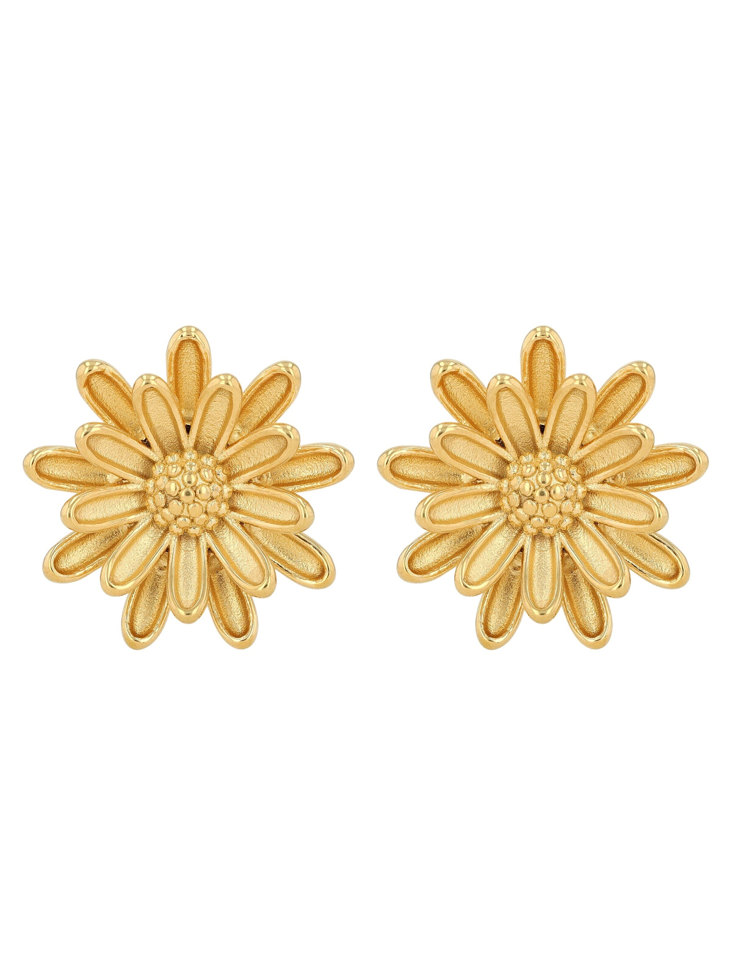 Akzent Earrings '"Xerina" aus langlebigem Edelstahl, wasserfest' in Gold