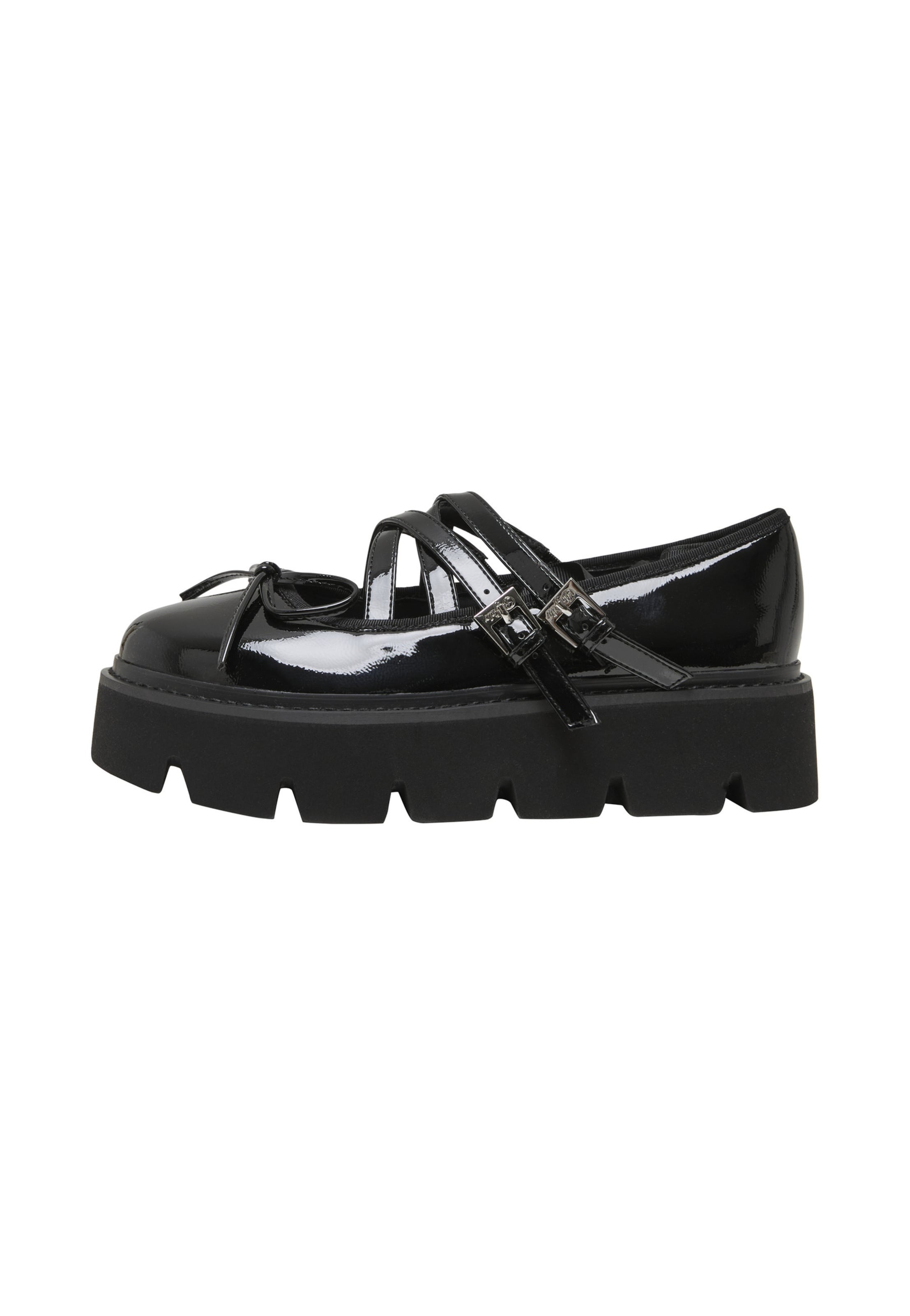 Slipper 'Darya' di BUFFALO in nero: frontale