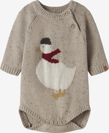 Lil'Atelier - Pijama entero/body en beige: frente
