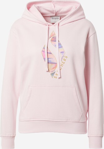 SKECHERS Sport sweatshirt i rosa: framsida