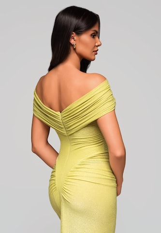 Ombre Evening dress 'Carmen' in Yellow