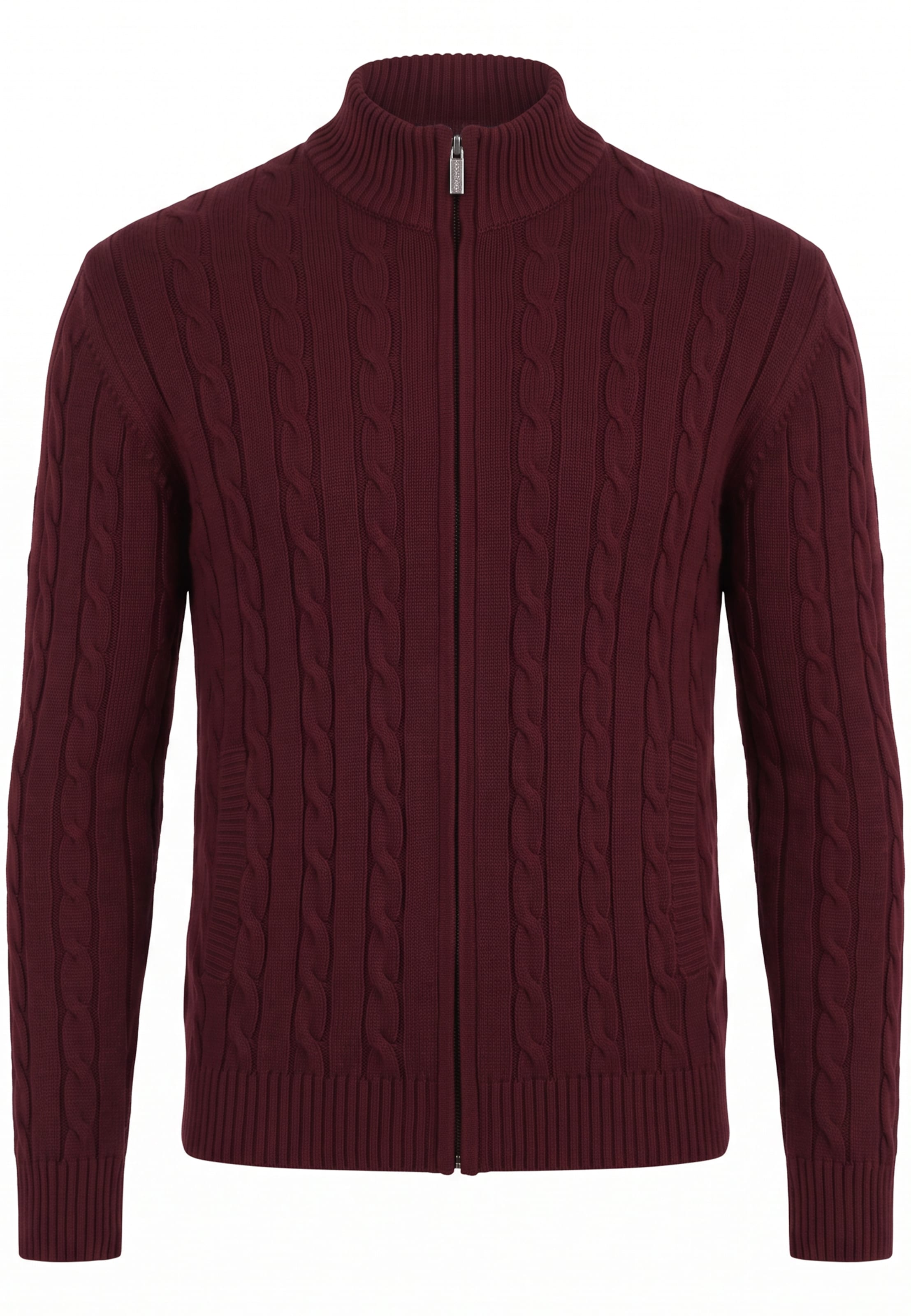 Felix Hardy Knit cardigan in Red: front