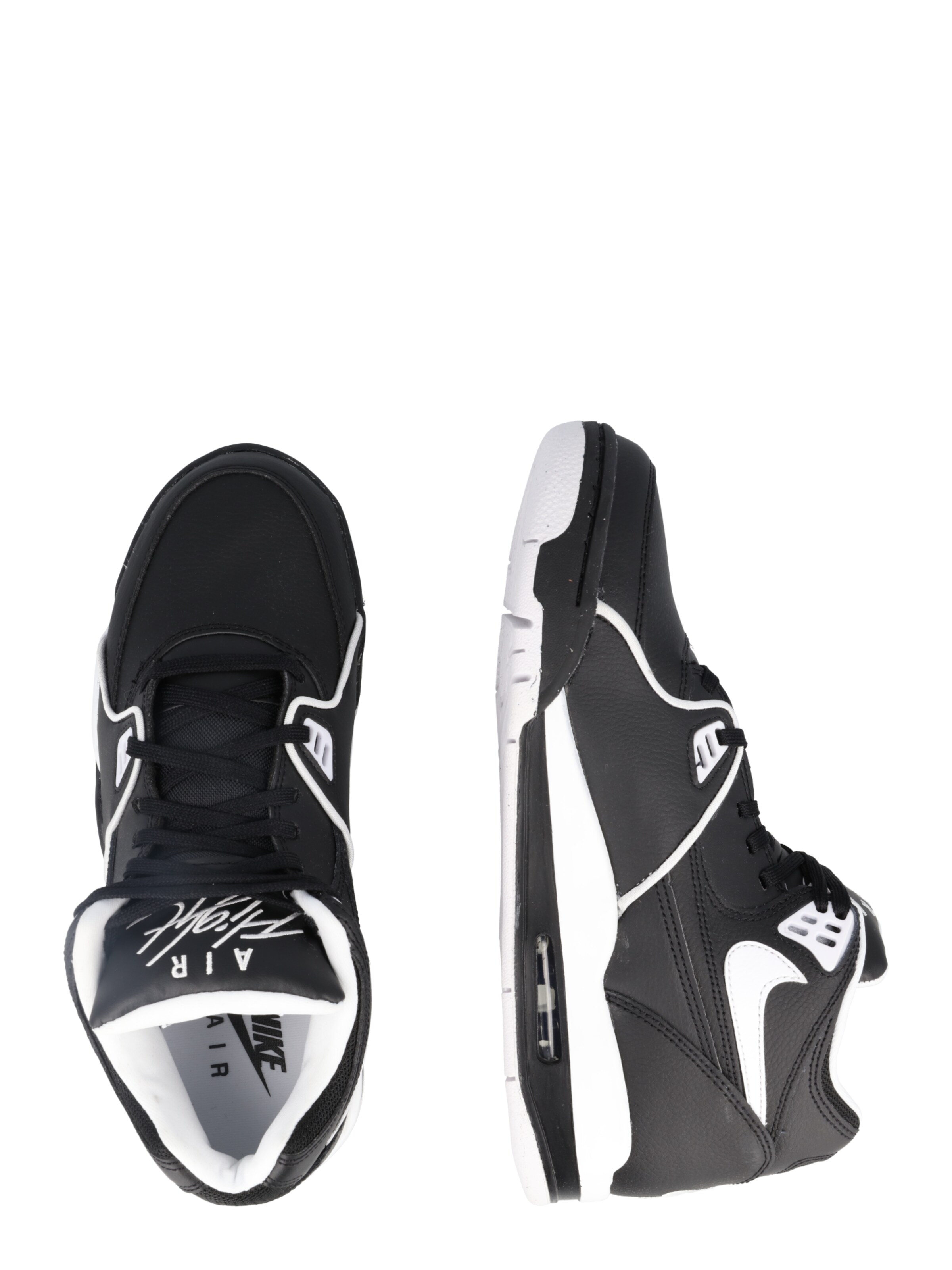 Nike Sportswear Korkeavartiset tennarit 'AIR FLIGHT 89' värissä musta