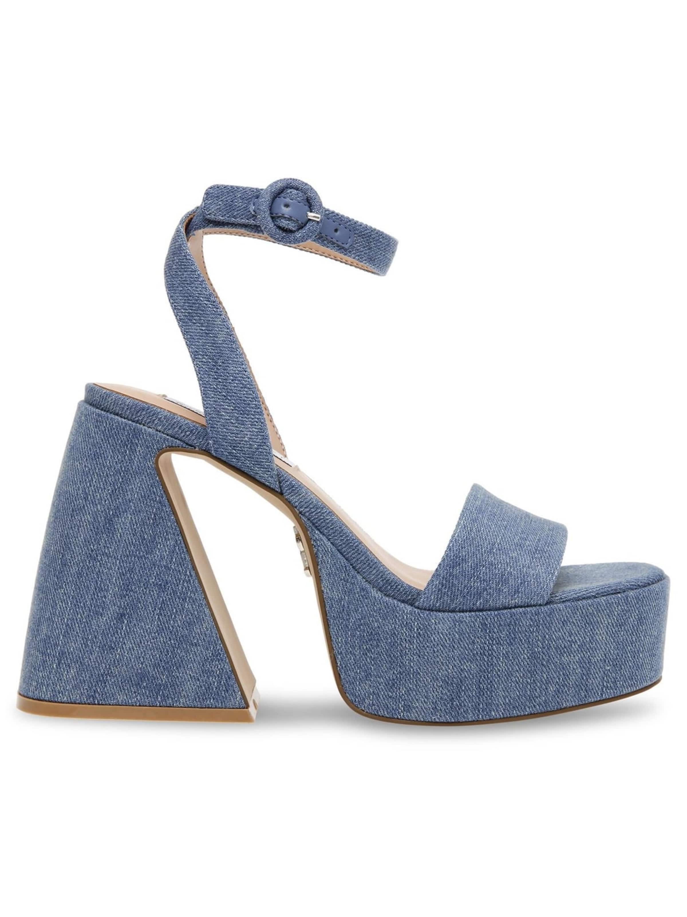 Sandalo 'Paysin Blue Denim Fabric Sandals' di STEVE MADDEN in blu