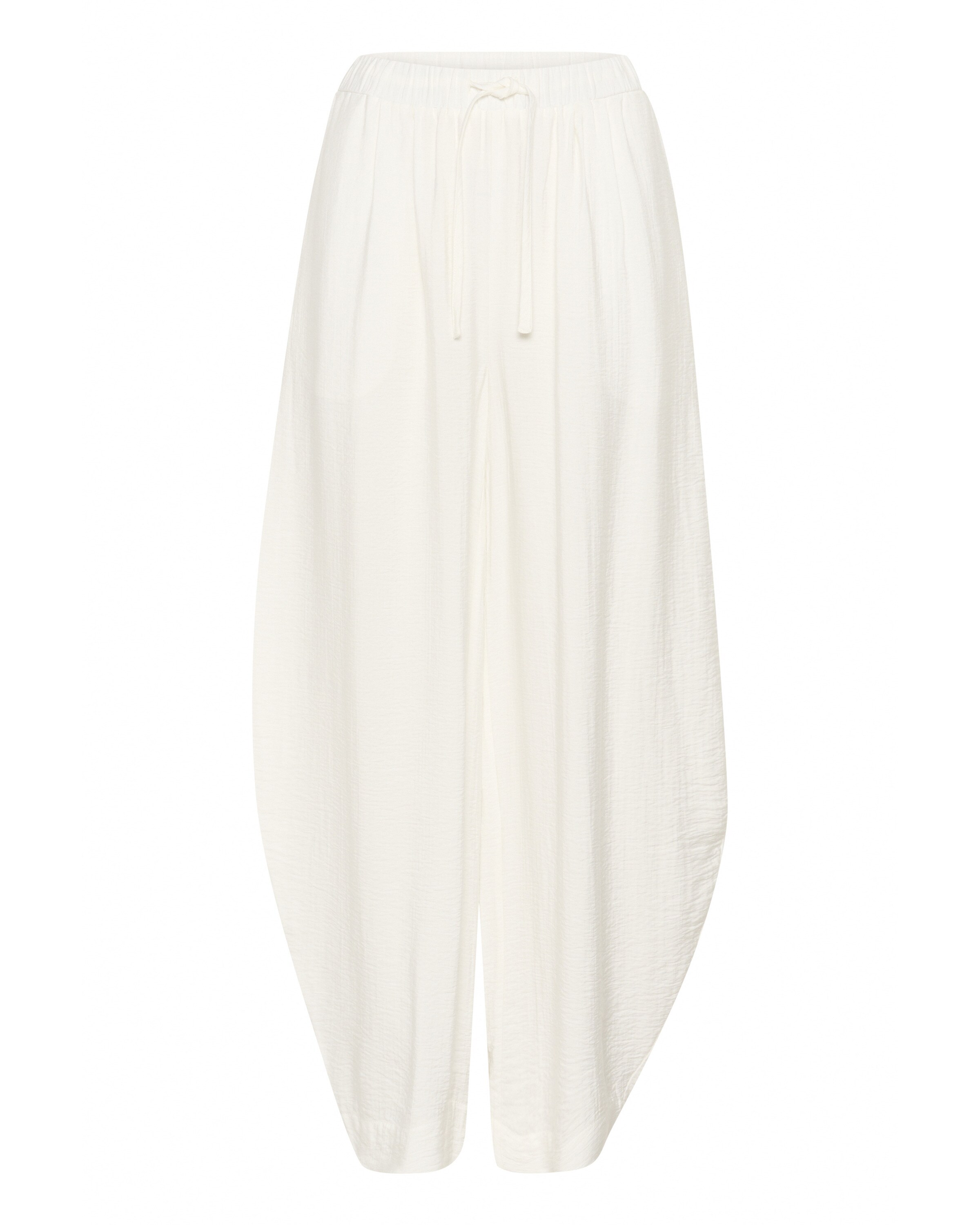 Gestuz Wide Leg Bukser 'GZCamila' i hvid: forside