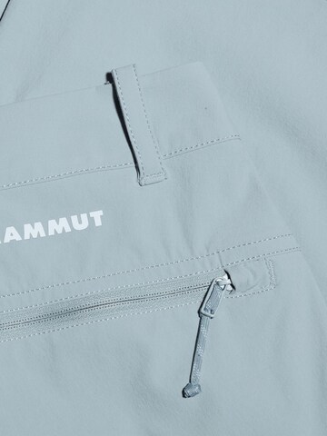 MAMMUT Regular Outdoor Pants 'Hiking V' in Blue