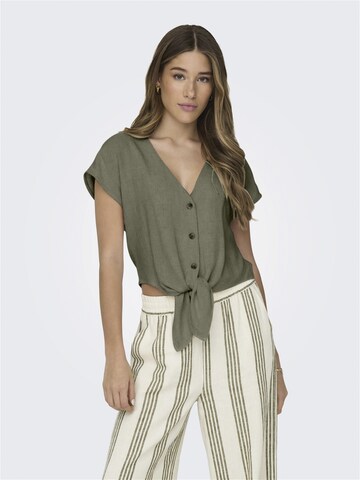 Camicia da donna 'SIESTA' di ONLY in verde: frontale