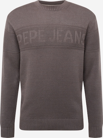 Pepe Jeans Sweter 'NINO' w kolorze szary: przód