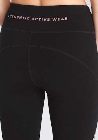 VIVANCE Skinny Sporthose in Schwarz