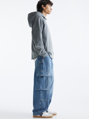 Loosefit Jeans cargo di Pull&Bear in blu