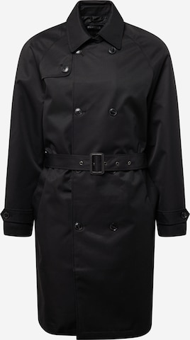 BURTON MENSWEAR LONDON Преходно палто в черно: отпред