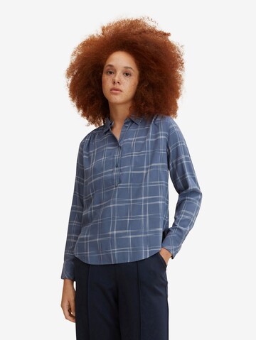 TOM TAILOR Blouse in Blue: front