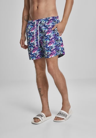 Urban Classics Zwemshorts in Blauw: voorkant