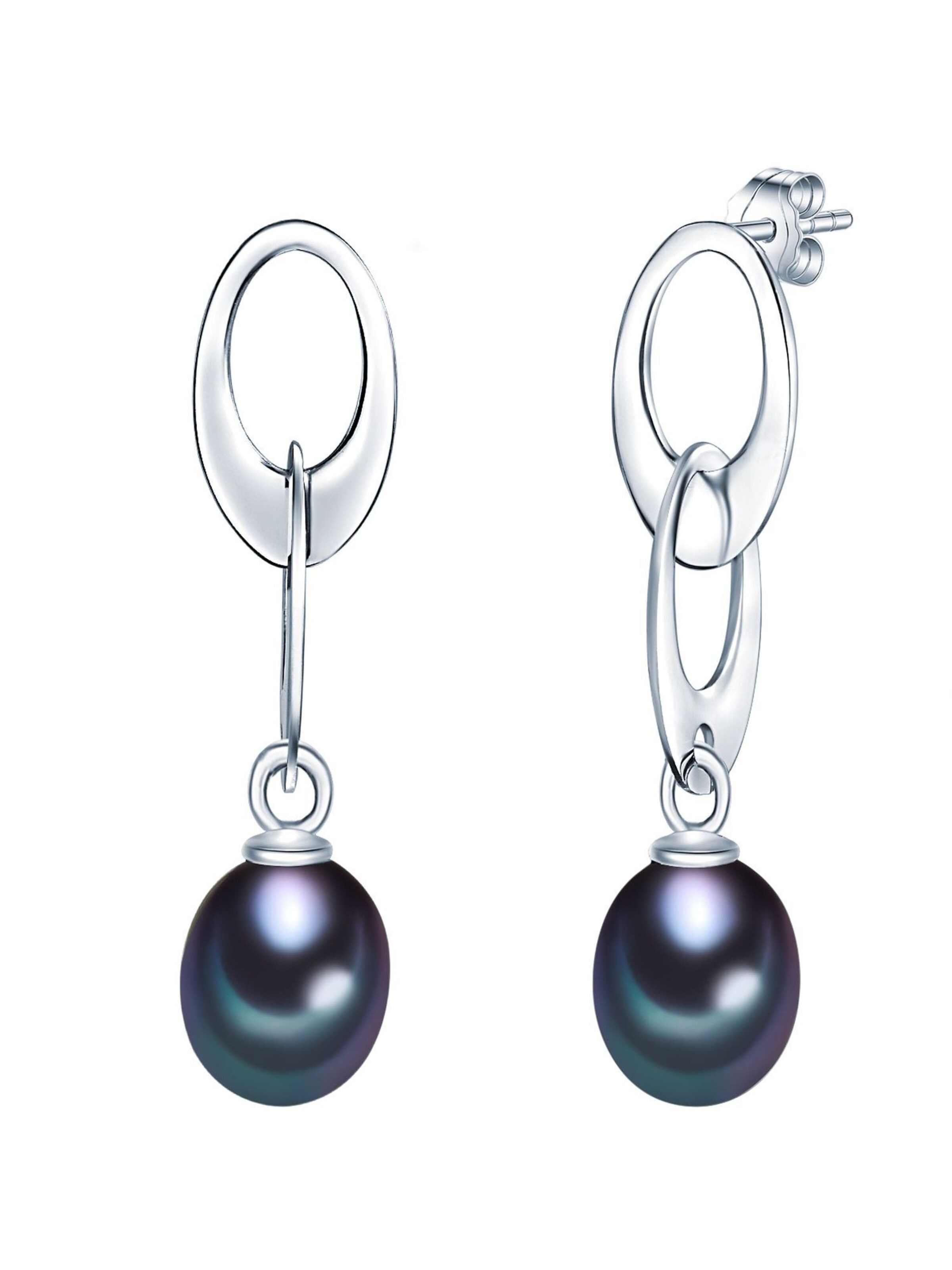 Orecchini di Valero Pearls in argento: frontale