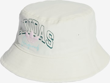 Chapeau ' Collegiate Kids Stoffhut ' ADIDAS ORIGINALS en blanc : devant